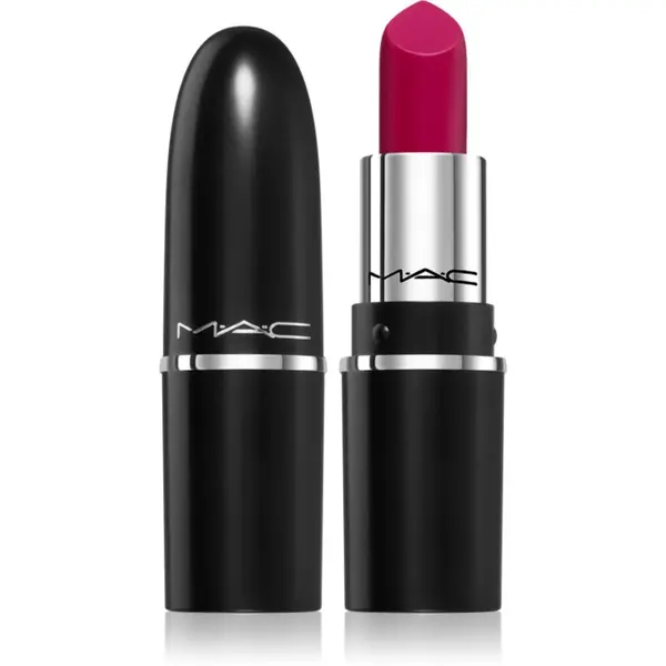 MAC Cosmetics MAC Cosmetics MACximal Sleek Satin Lipstick Mini сатенено червило за перфектен външен вид цвят REBEL 1.5 гр.