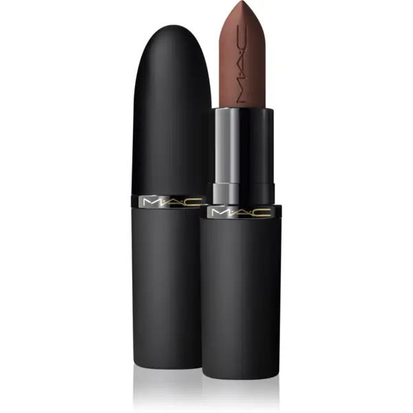 MAC Cosmetics MAC Cosmetics Powder Kiss Hazy Matte матиращо червило цвят Chestnut 3.5 гр.