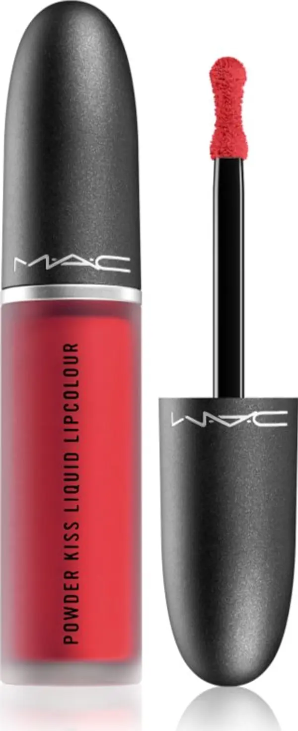 MAC Cosmetics MAC Cosmetics Powder Kiss Liquid Lipcolour матиращо течно червило цвят Ruby Boo 5 мл.