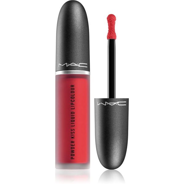 MAC Cosmetics MAC Cosmetics Powder Kiss Liquid Lipcolour матиращо течно червило цвят Ruby Boo 5 мл.
