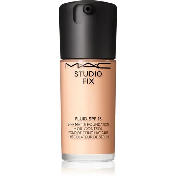 MAC Cosmetics MAC Cosmetics Studio Fix Fluid SPF 15 24HR Matte Foundation + Oil Control матиращ фон дьо тен SPF 15 цвят N4 30 мл.