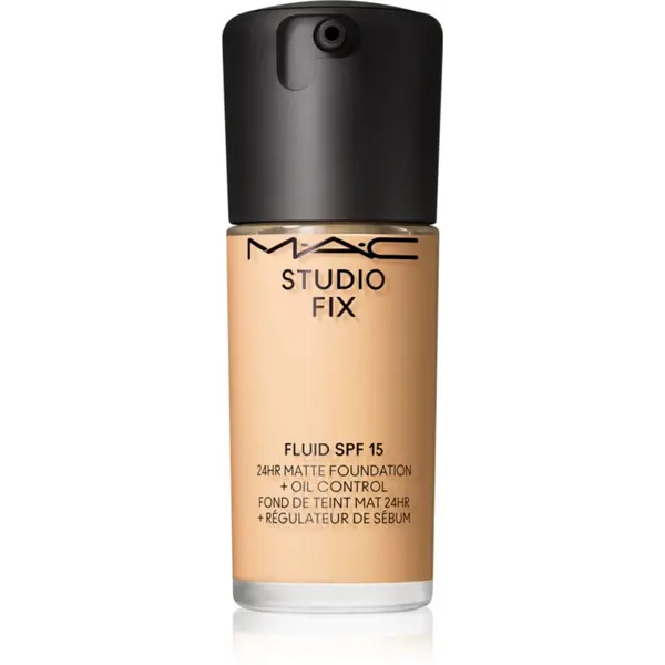 MAC Cosmetics MAC Cosmetics Studio Fix Fluid SPF 15 24HR Matte Foundation + Oil Control матиращ фон дьо тен SPF 15 цвят NC15 30 мл.