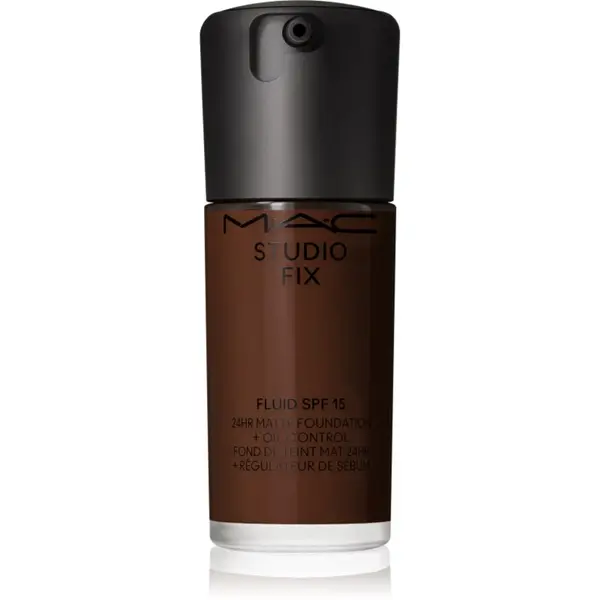 MAC Cosmetics MAC Cosmetics Studio Fix Fluid SPF 15 24HR Matte Foundation + Oil Control матиращ фон дьо тен SPF 15 цвят NW63 30 мл.