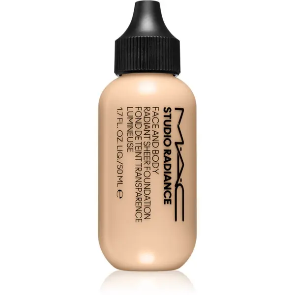 MAC Cosmetics MAC Cosmetics Studio Radiance Face and Body Radiant Sheer Foundation лек фон дьо тен за лице и тяло цвят C0 50 мл.