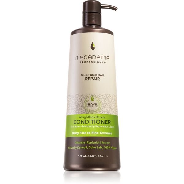 Macadamia Natural Oil Macadamia Natural Oil Weightless Repair лек балсам с хидратиращ ефект 1000 мл.