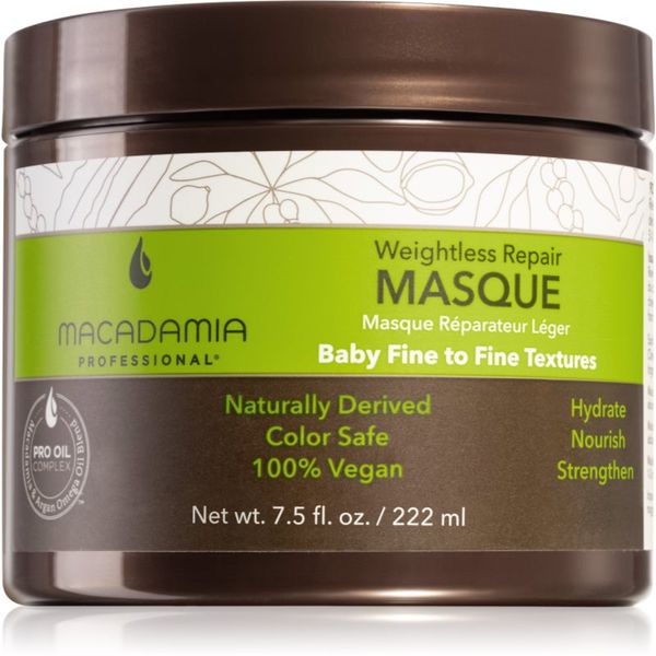Macadamia Natural Oil Macadamia Natural Oil Weightless Repair възстановяваща маска за всички видове коса 222 мл.