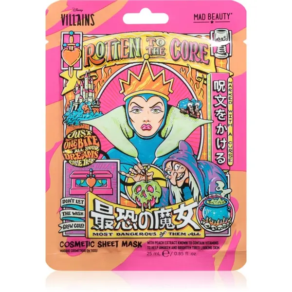 Mad Beauty Mad Beauty Disney Villains Evil Queen платнена маска с хидратиращ и ревитализиращ ефект 25 мл.
