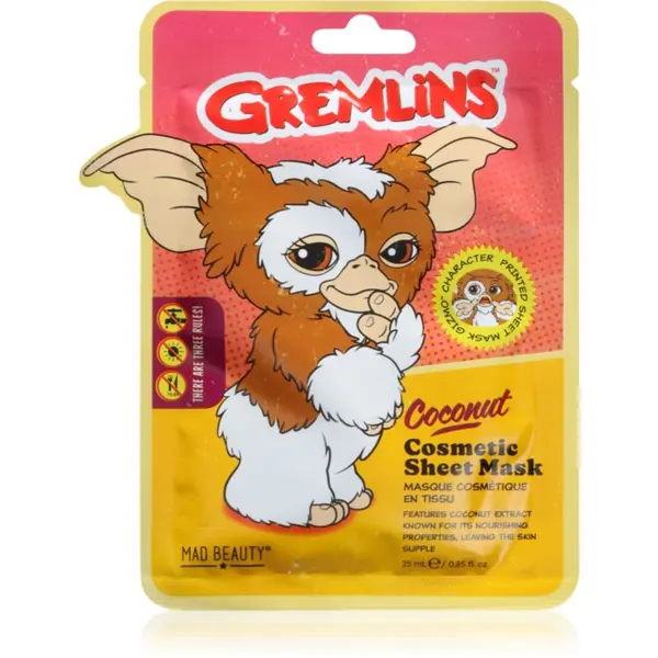 Mad Beauty Mad Beauty Gremlins хидратираща платнена маска с хиалуронова киселина 25 мл.