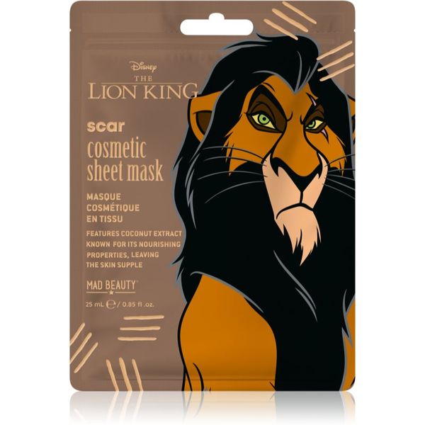 Mad Beauty Mad Beauty Lion King Scar хидратираща платнена маска 25 мл.
