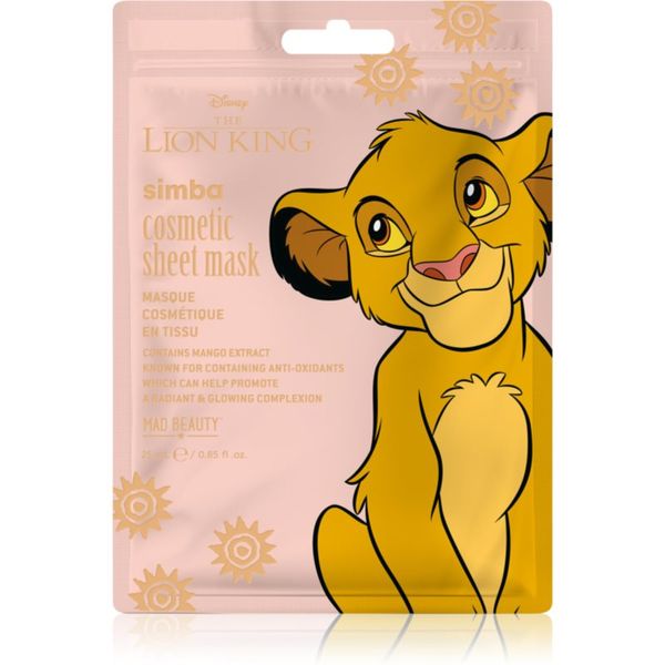 Mad Beauty Mad Beauty Lion King Simba ревитализираща платнена маска 25 мл.
