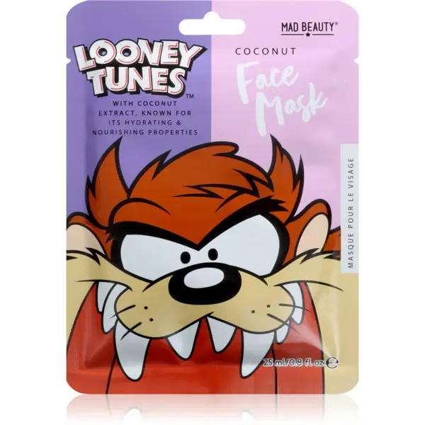 Mad Beauty Mad Beauty Looney Tunes Taz хидратираща платнена маска с антиоксидантен ефект 25 мл.