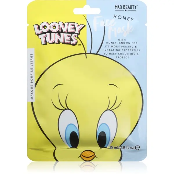 Mad Beauty Mad Beauty Looney Tunes Tweety хидратираща платнена маска с успокояващ ефект 25 мл.