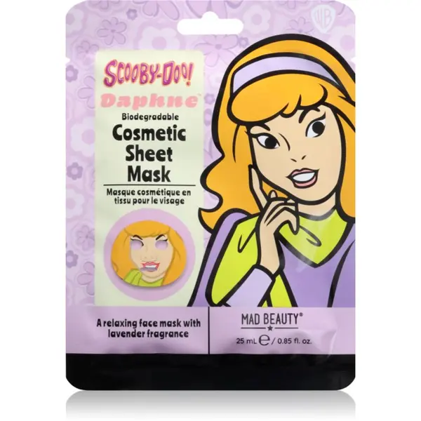 Mad Beauty Mad Beauty Scooby Doo Daphne платнена маска с ревитализиращ ефект 25 мл.