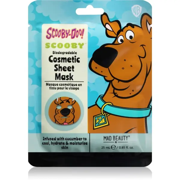 Mad Beauty Mad Beauty Scooby Doo Scooby платнена маска с освежаващ ефект 25 мл.
