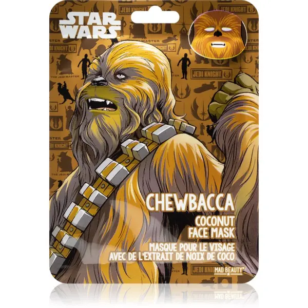 Mad Beauty Mad Beauty Star Wars Chewbacca хидратираща платнена маска с кокосово масло 25 мл.