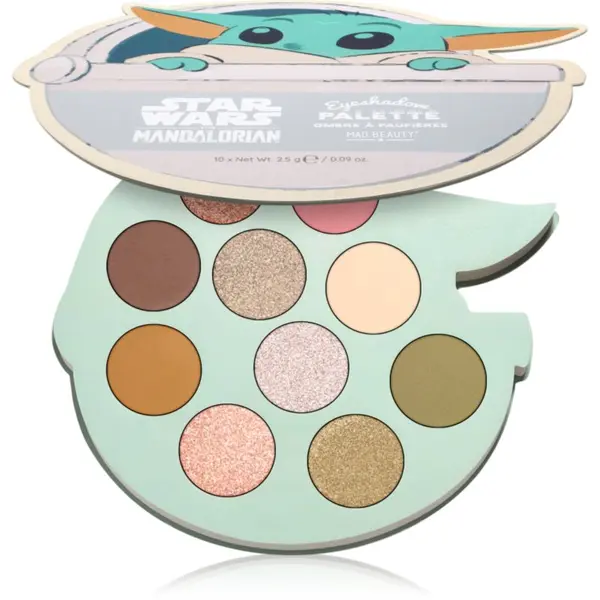 Mad Beauty Mad Beauty Star Wars Grogu палитра сенки за очи 10x2.5 гр.