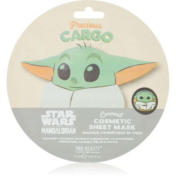 Mad Beauty Mad Beauty Star Wars Grogu платнена маска с омекотяващ ефект 25 мл.
