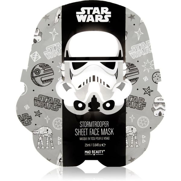 Mad Beauty Mad Beauty Star Wars Storm Trooper хидратираща платнена маска с екстракт от зелен чай 25 мл.