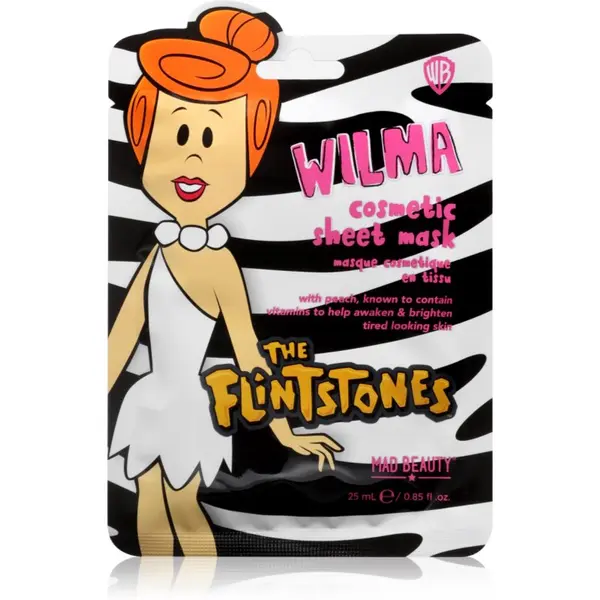 Mad Beauty Mad Beauty The Flinstones Wilma платнена маска с антиоксидантен ефект 25 мл.