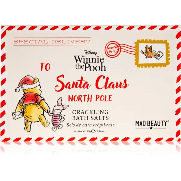 Mad Beauty Mad Beauty Winnie The Pooh Festive сол за баня 4x25 гр.