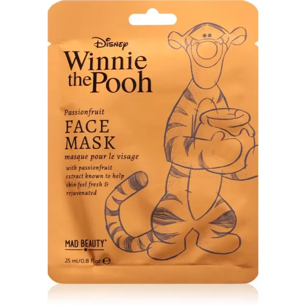 Mad Beauty Mad Beauty Winnie The Pooh Tigger платнена маска с ревитализиращ ефект 25 мл.