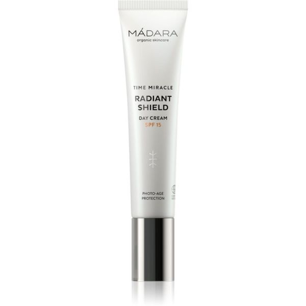Mádara MÁDARA Time Miracle Radiant Shield озаряващ защитен крем SPF 15 40 мл.