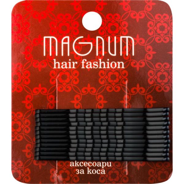 Magnum Magnum Hair Fashion фиби за коса черна 12 бр.