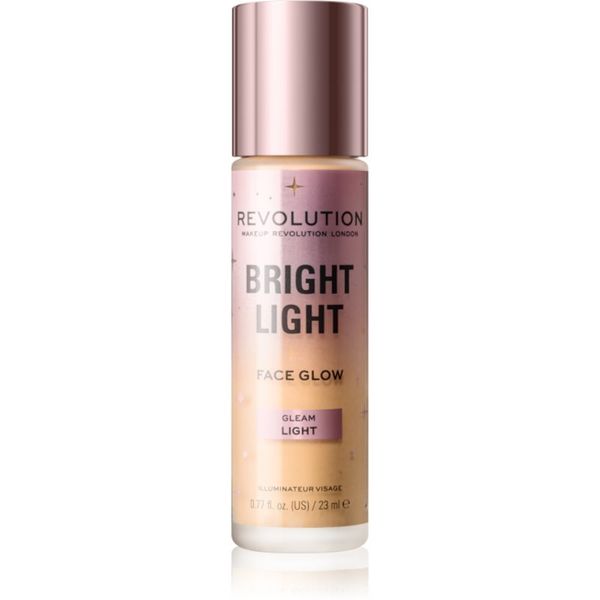 Makeup Revolution Makeup Revolution Bright Light озаряващ тониращ флуид цвят Gleam Light 23 мл.