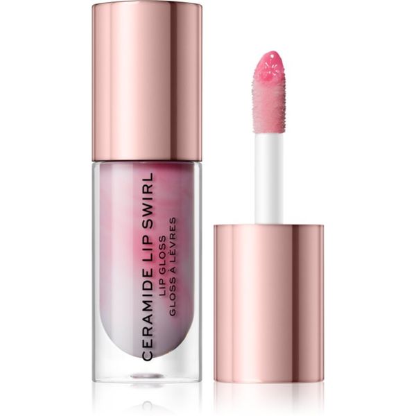 Makeup Revolution Makeup Revolution Ceramide Swirl хидратиращ блясък за устни цвят Pure Gloss Clear 4,5 мл.