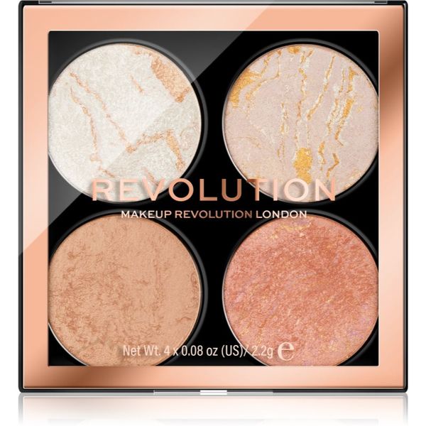 Makeup Revolution Makeup Revolution Cheek Kit палитра за лице цвят Take a Breather 4 x 2.2 гр.