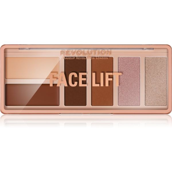 Makeup Revolution Makeup Revolution Face Lift палитра контури за лице цвят Light to Medium 6x1,8 гр.