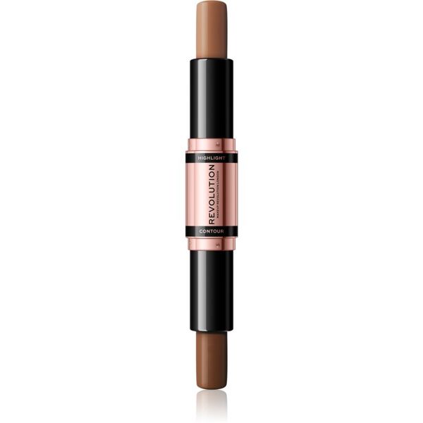 Makeup Revolution Makeup Revolution Fast Base двустранна контурираща писалка цвят Dark 2x4,3 гр.