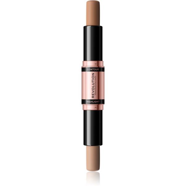 Makeup Revolution Makeup Revolution Fast Base двустранна контурираща писалка цвят Fair 2x4,3 гр.