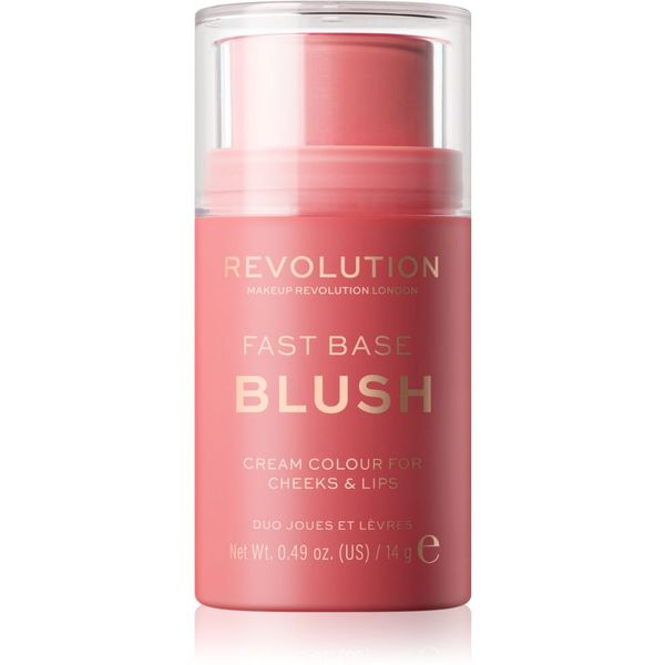 Makeup Revolution Makeup Revolution Fast Base тониращ балсам за устни и скули цвят Baby 14 гр.