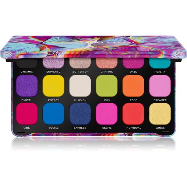 Makeup Revolution Makeup Revolution Forever Flawless палитра от сенки за очи цвят Digi Butterfly 18 x 1.1 гр.