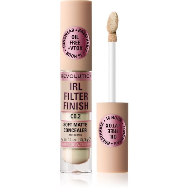 Makeup Revolution Makeup Revolution IRL Filter дълготраен коректор за пълно покритие цвят C0.2 6 гр.