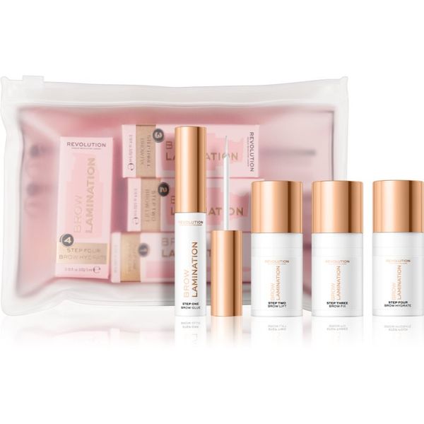 Makeup Revolution Makeup Revolution Laminate Brow комплект за оформяне на вежди