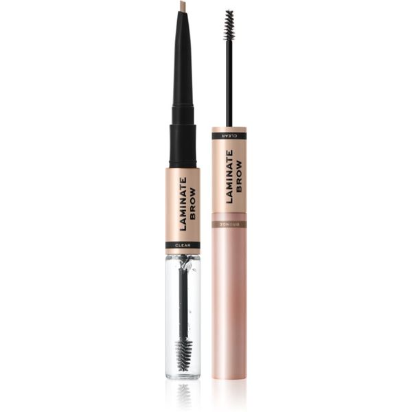 Makeup Revolution Makeup Revolution Laminate Brow молив и гел за вежди цвят Bronde 2.1 гр.
