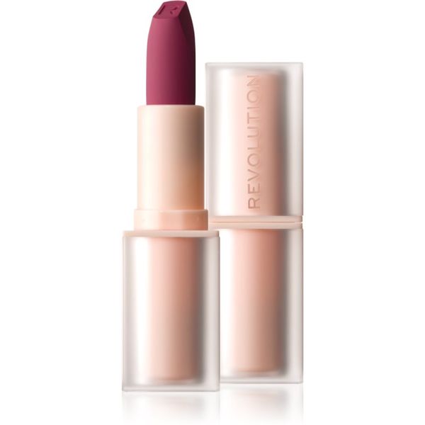 Makeup Revolution Makeup Revolution Lip Allure Soft Satin Lipstick Кремообразно червило със сатенено покритие цвят Berry Boss 3,2 гр.