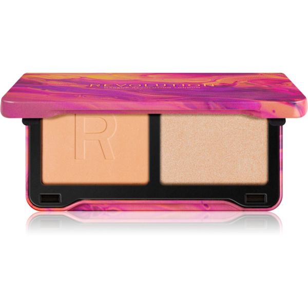 Makeup Revolution Makeup Revolution Neon Heat палитра ружове за контуриране цвят Scorched Rose 5,6 гр.