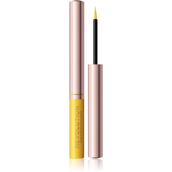 Makeup Revolution Makeup Revolution Neon Heat течни очни линии цвят Lemon Yellow 2,4 мл.