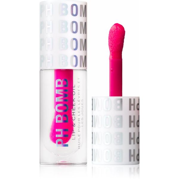 Makeup Revolution Makeup Revolution PH Bomb Lip & Cheek Oil самооцветяващ се рН балсам за устни и скули цвят Universal 4.5 мл.