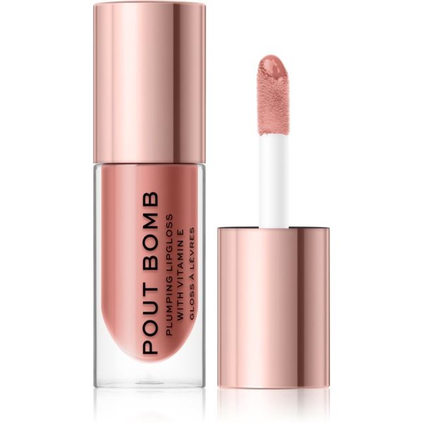Makeup Revolution Makeup Revolution Pout Bomb блясък за устни за по-голям обем със силен гланц цвят Doll 4.6 мл.