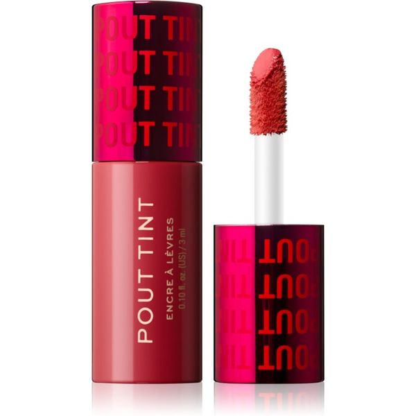 Makeup Revolution Makeup Revolution Pout Tint блясък за устни с хидратиращ ефект цвят Sizzlin Red 3 мл.