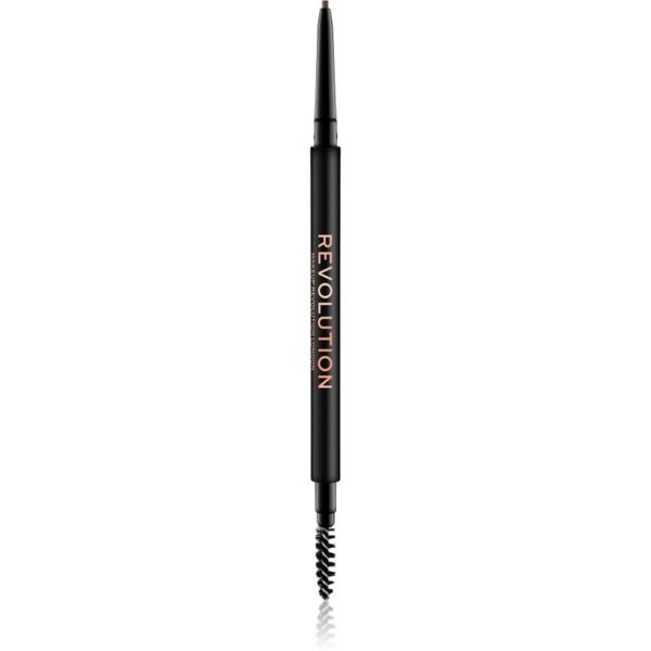 Makeup Revolution Makeup Revolution Precise Brow Pencil прецизен молив за вежди с четка цвят Brown 0.05 гр.