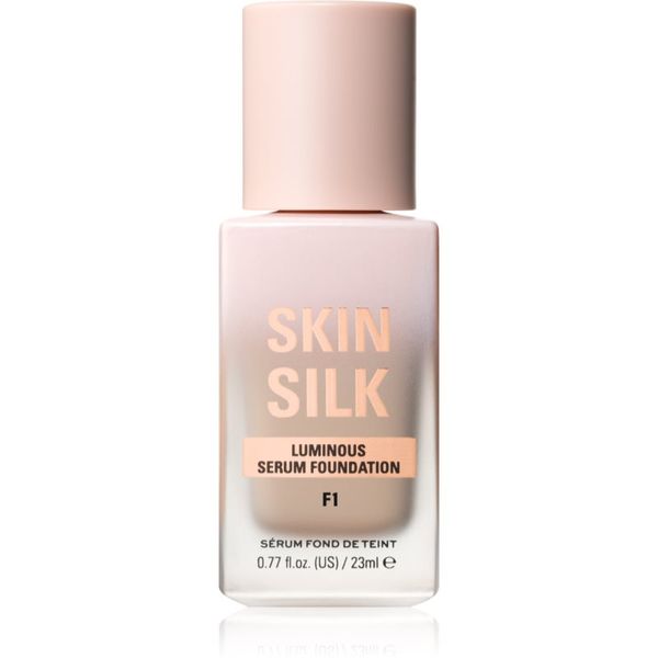 Makeup Revolution Makeup Revolution Skin Silk Serum Foundation лек фон дьо тен с озаряващ ефект цвят F1 23 мл.