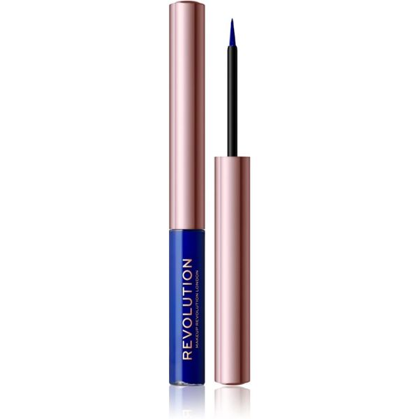 Makeup Revolution Makeup Revolution Super Flick течни очни линии цвят Blue 2,4 мл.