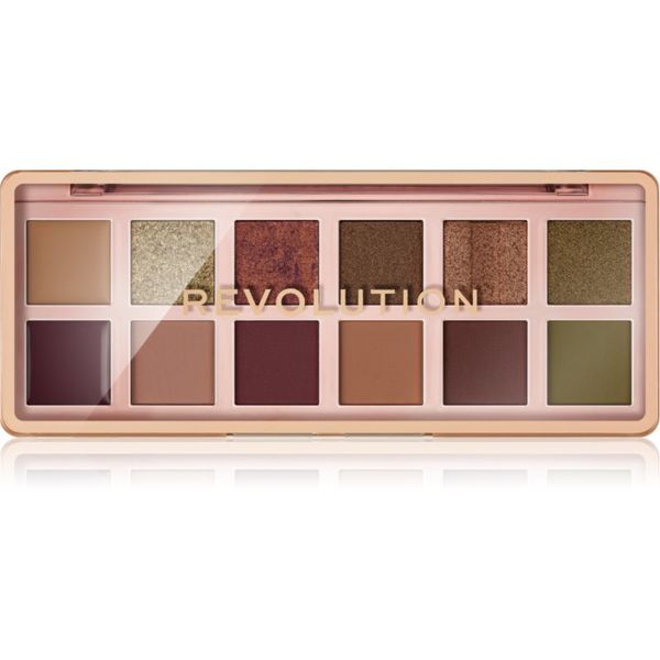 Makeup Revolution Makeup Revolution The Icon Palette палитра сенки за очи цвят The Eternal Icon Green Palette 12x0.7 гр.