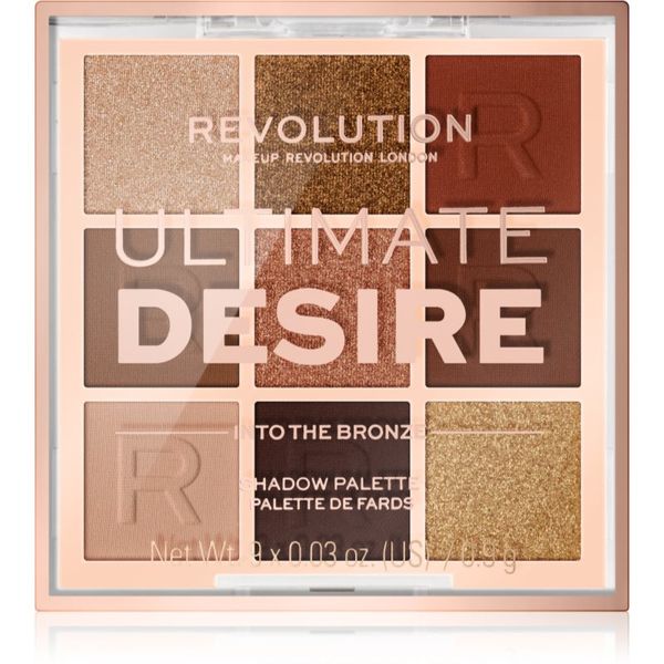 Makeup Revolution Makeup Revolution Ultimate Desire палитра сенки за очи цвят Into The Bronze 8,1 гр.