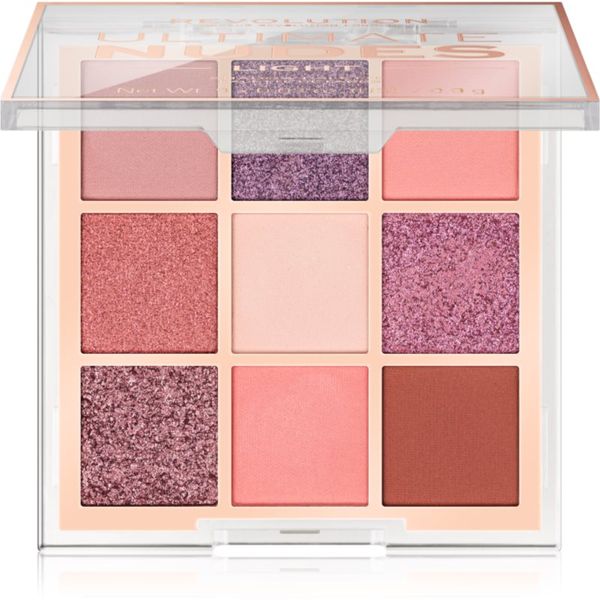 Makeup Revolution Makeup Revolution Ultimate Nudes палитра сенки за очи цвят Light 8 гр.